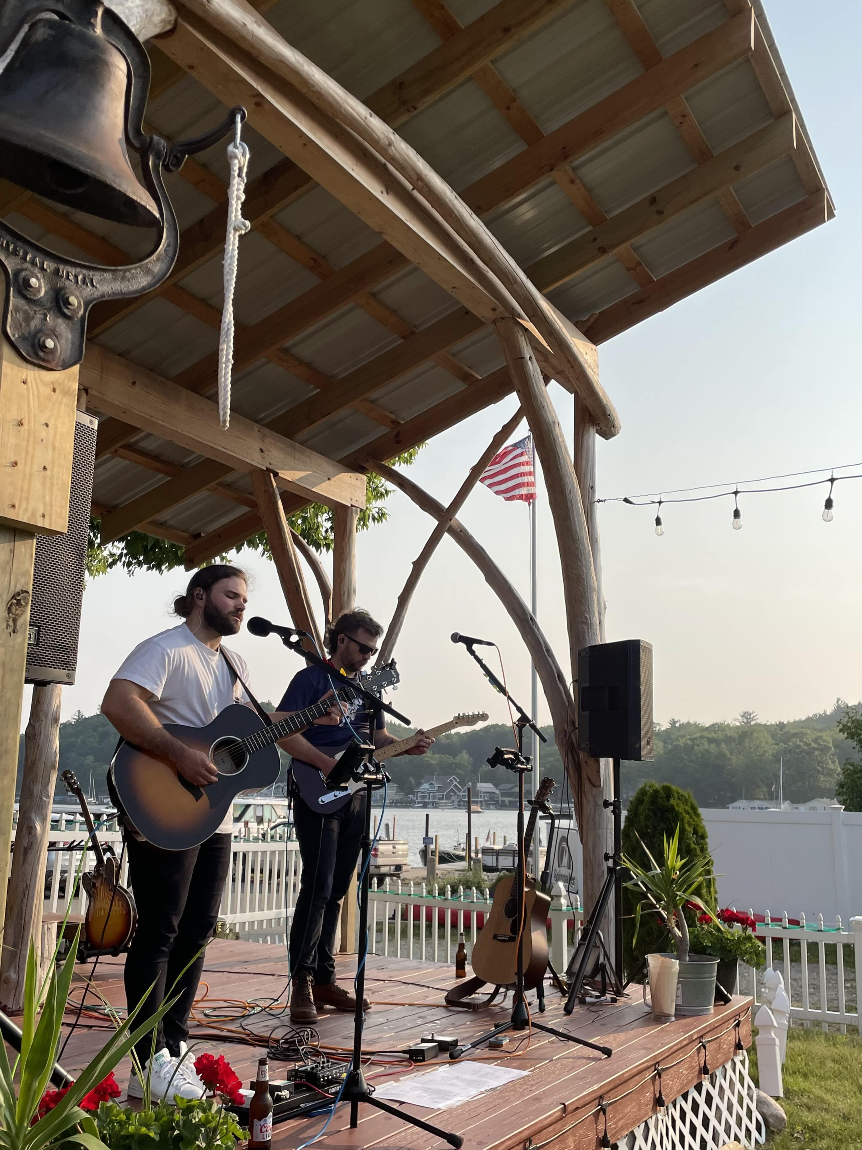 adam and nate playing music